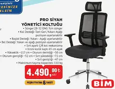 OFİSBAZAAR PRO SİYAH YÖNETİCİ KOLTUĞU OFİSBAZAAR PRO SİYAH YÖNETİCİ KOLTUĞU
